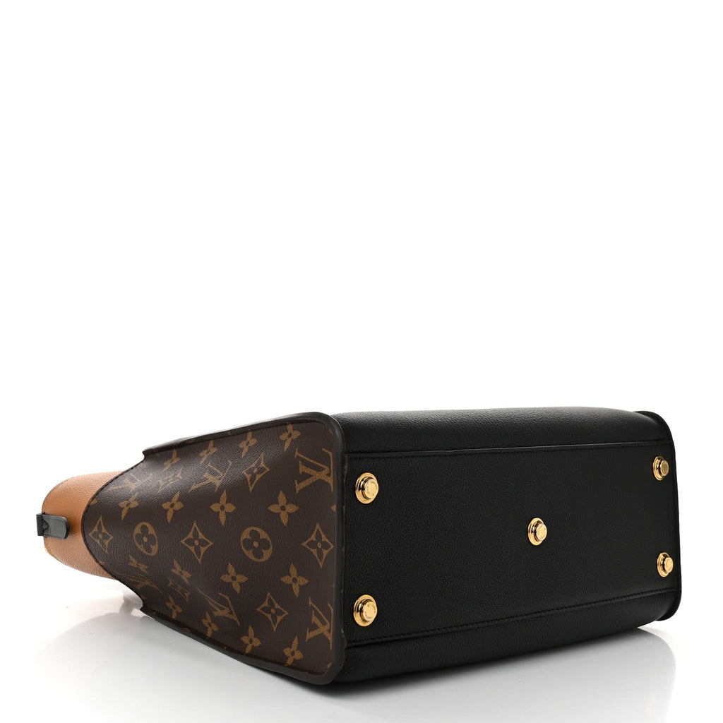 Calfskin Monogram On My Side Black
