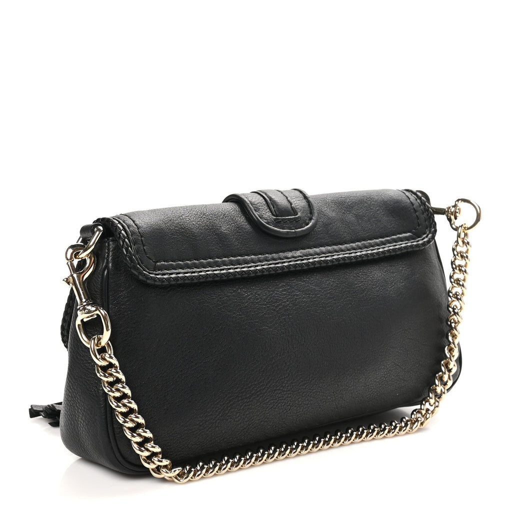 Calfskin Marrakech Evening Bag Black