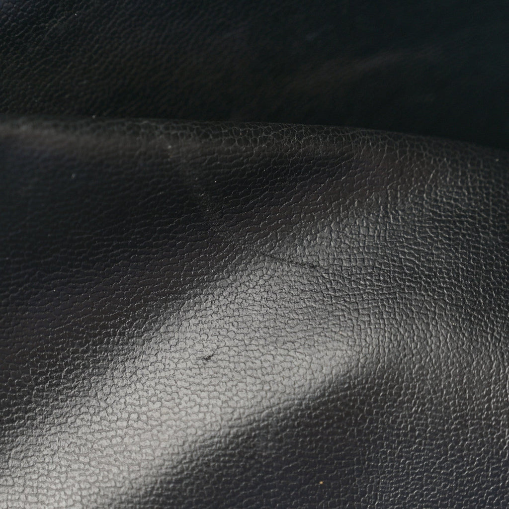 Lambskin Quilted Shopping Tote Black