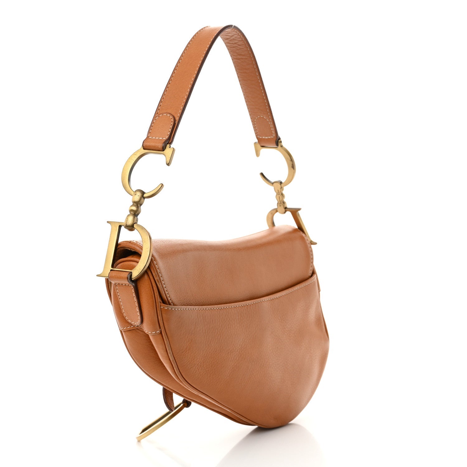 Calfskin Saddle Bag Tan