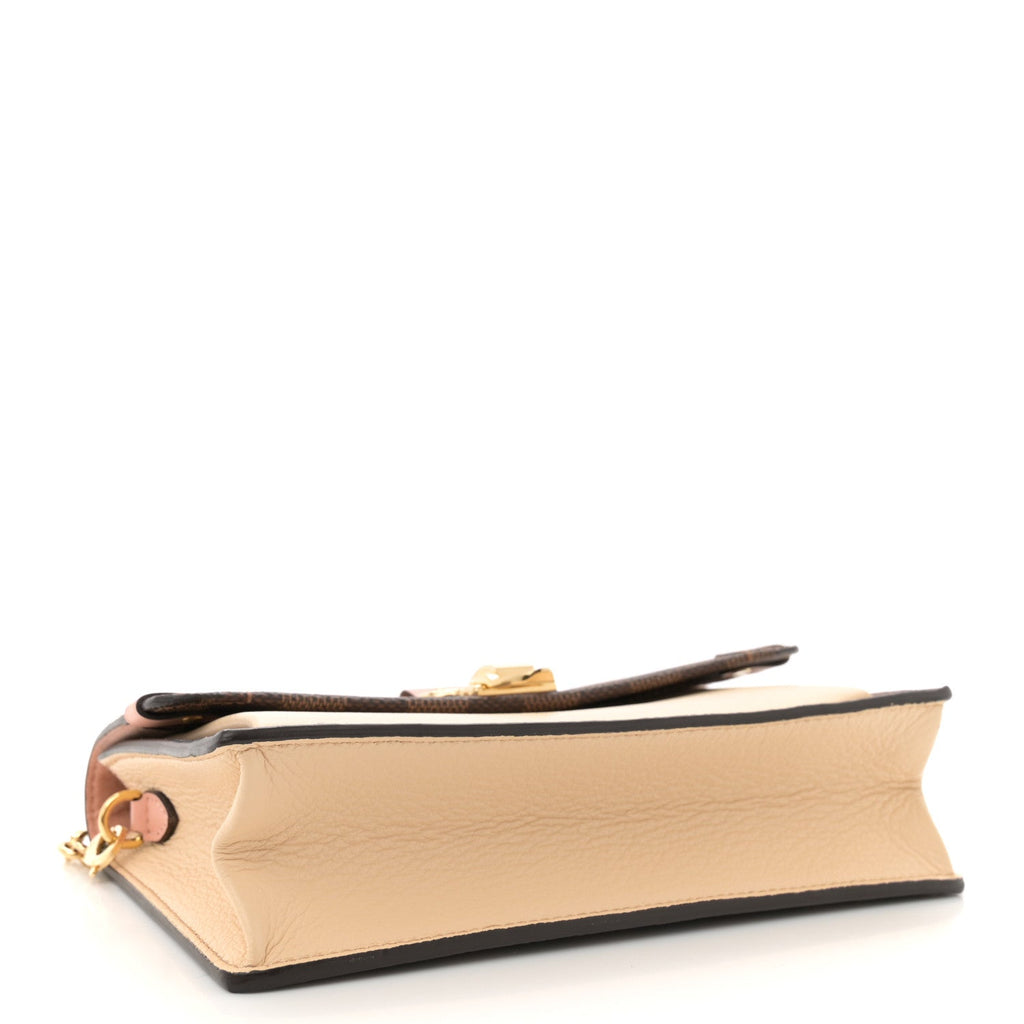 Damier Ebene Vavin Chain Wallet Creme