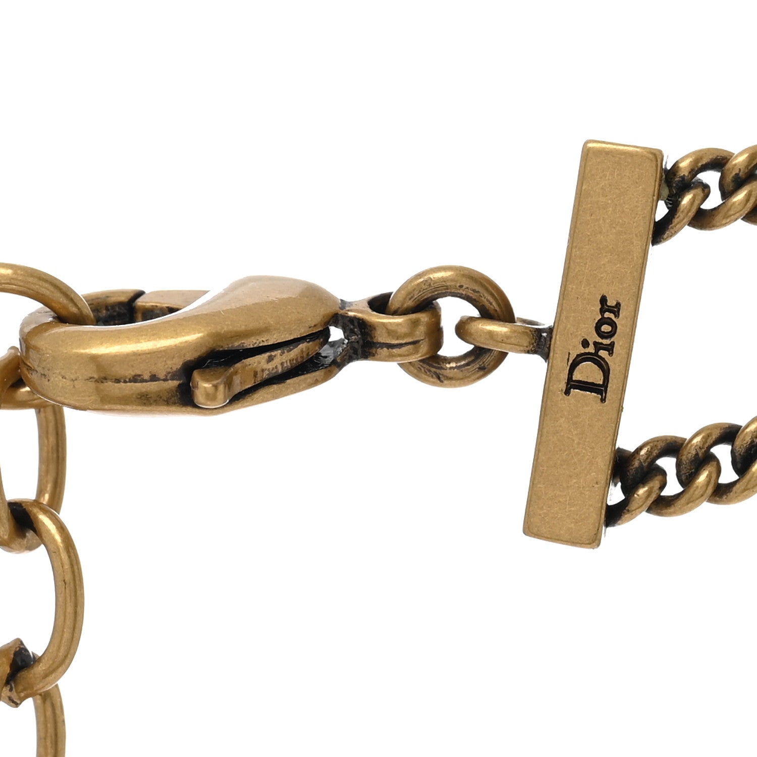 Metal J'Adior Choker Necklace Aged Gold