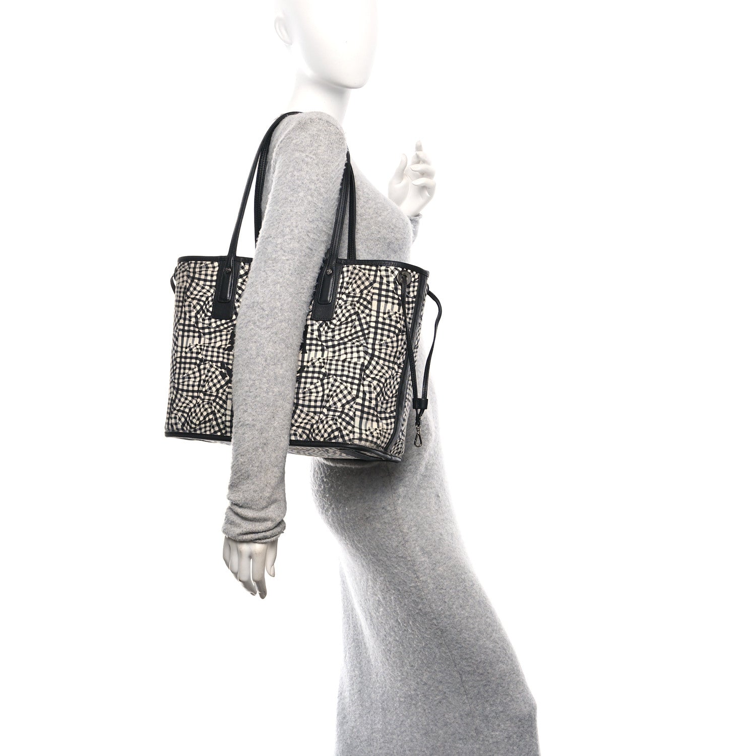 Visetos Medium Liz Reversible Shopper Tote Black