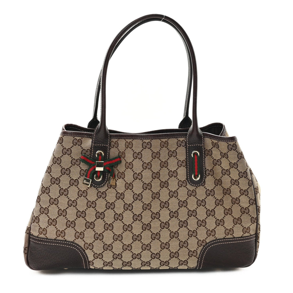 Monogram Medium Princy Tote Dark Brown