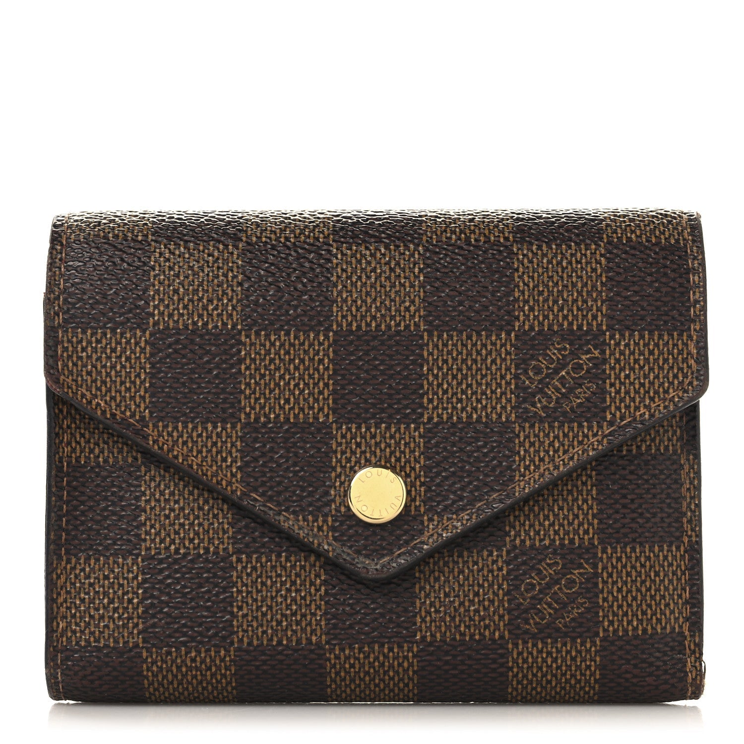 Damier Ebene Victorine Wallet Cherry