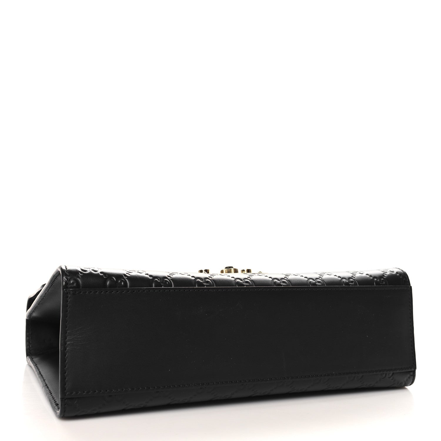 Guccissima Medium Padlock Shoulder Bag Black