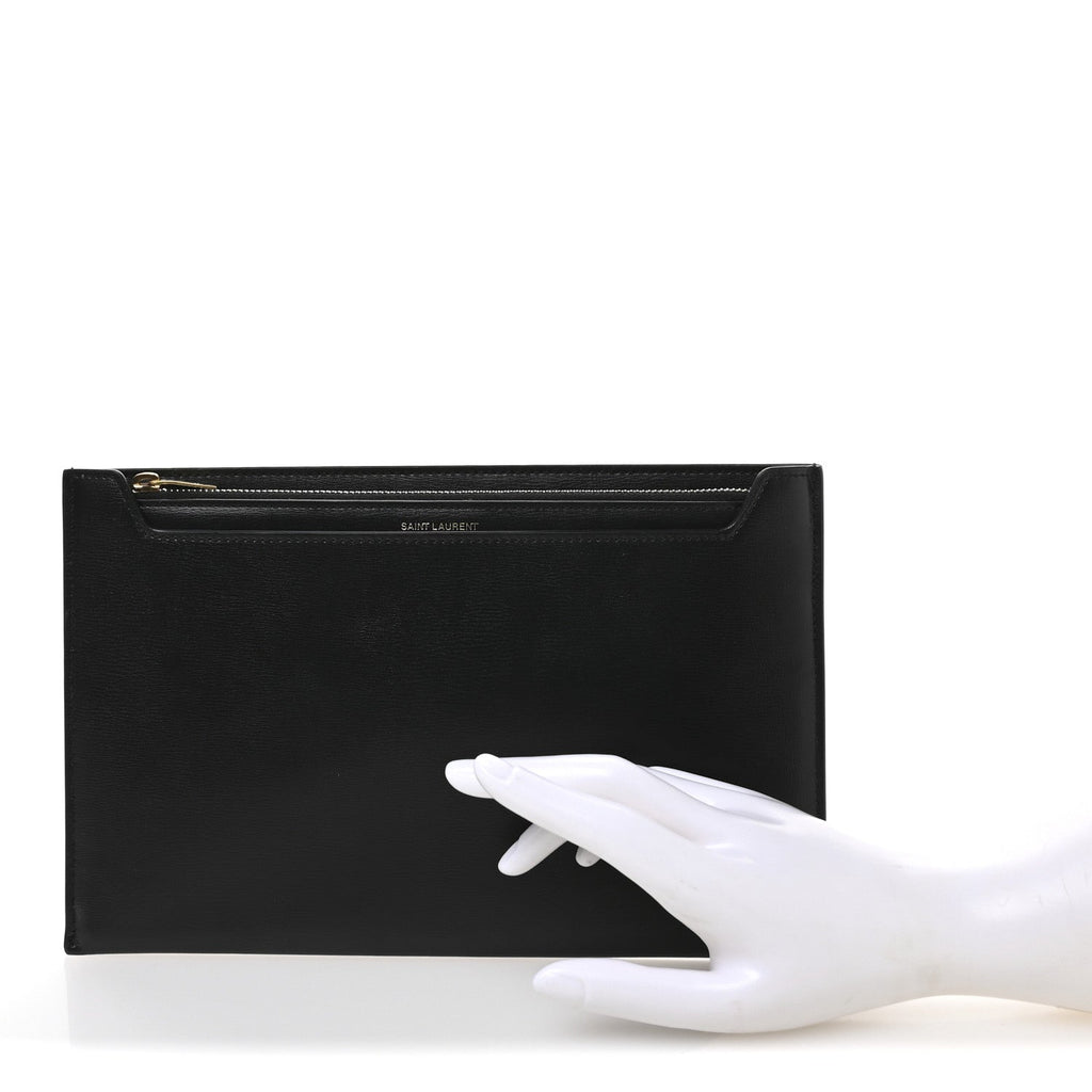 New Aspen Calfskin Catherine Pouch Black