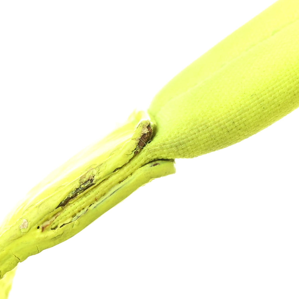 Coated Canvas Quilted Large Paris Biarritz Tote Neon Yellow