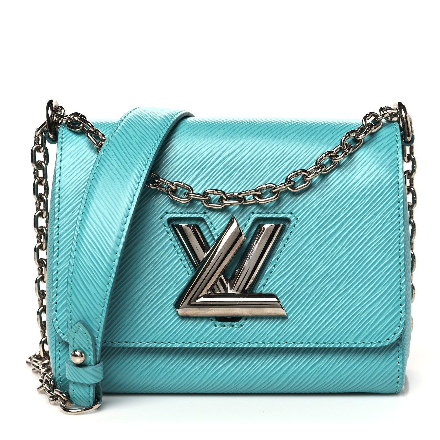 Epi Twist Shoulder Bag PM Turquoise