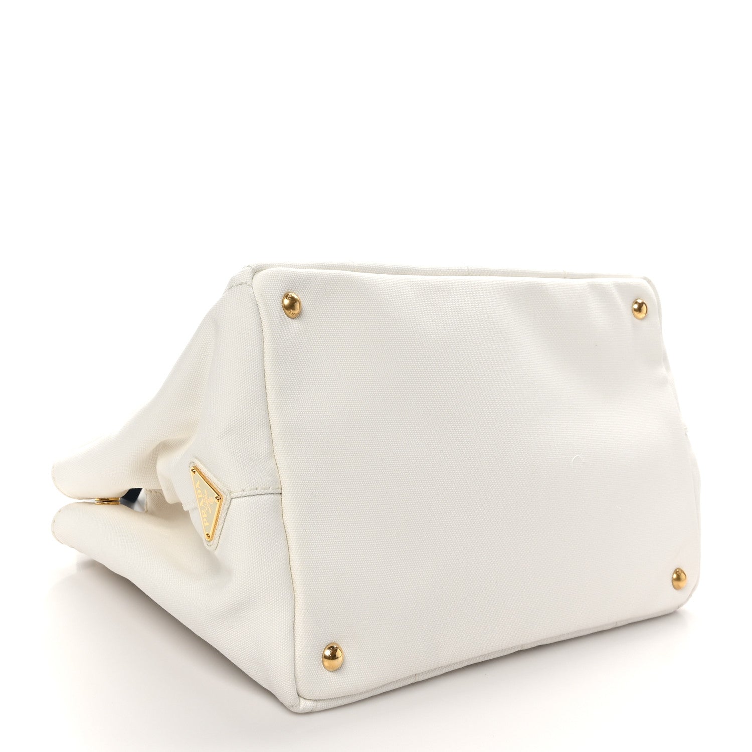 Canapa Logo Tote Bianco Blue