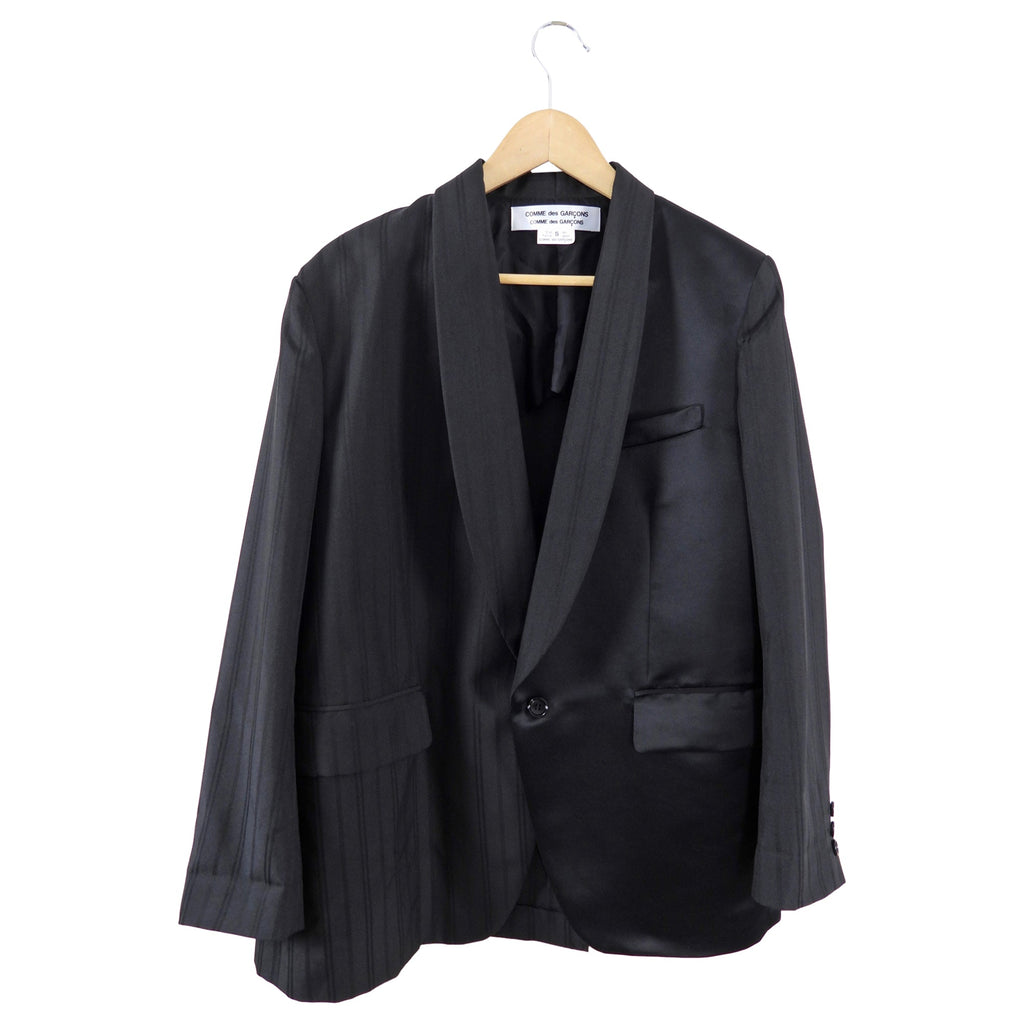 Comme des Garcons Black Split Tuxedo Oversized Blazer - S/M