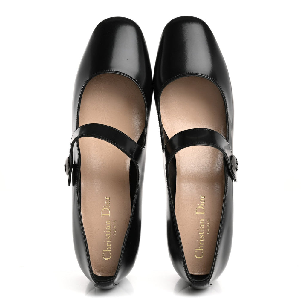 Brushed Calfskin Uniform 30mm Pumps 40 Black