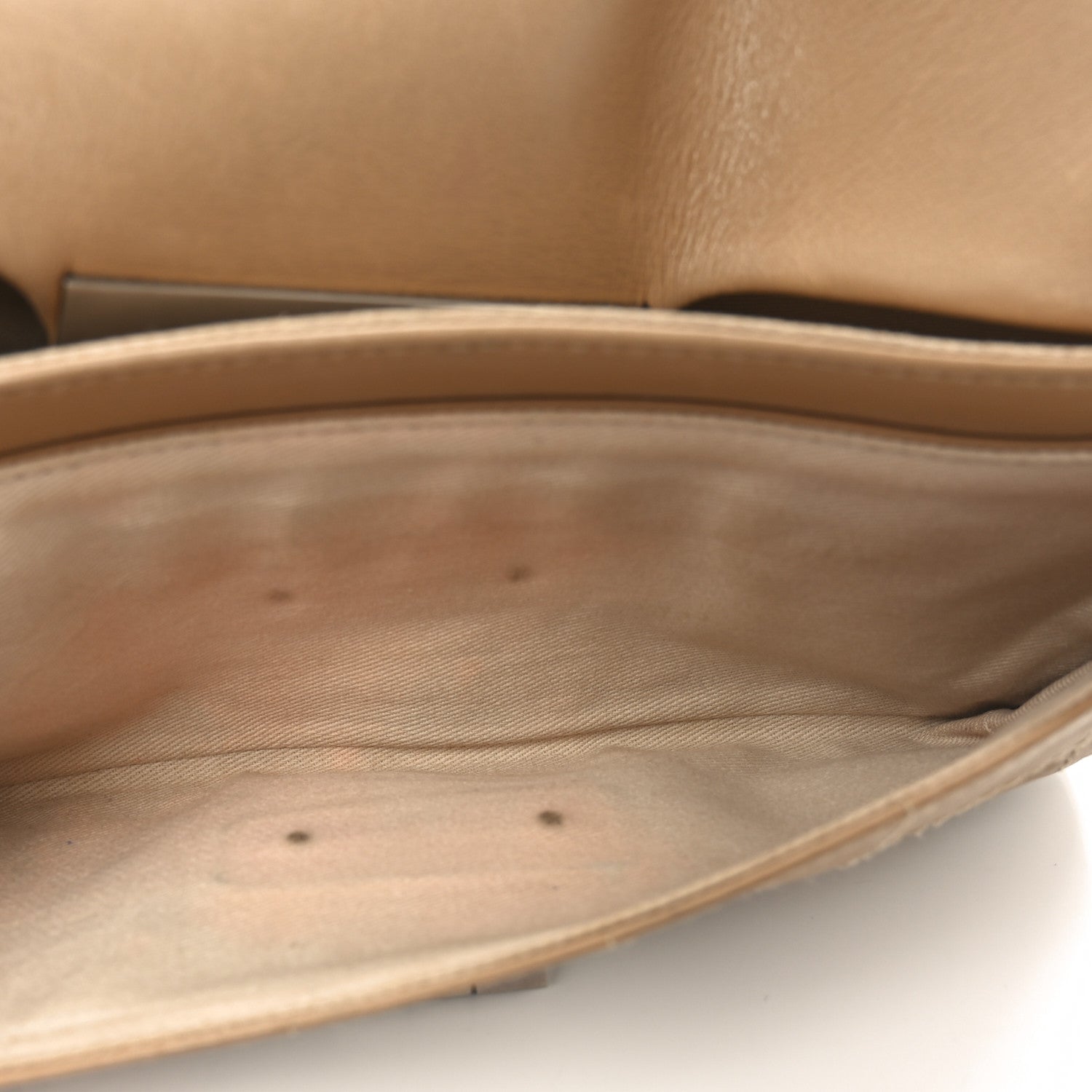 Calfskin Square Stitched Mademoiselle Shoulder Bag Tan
