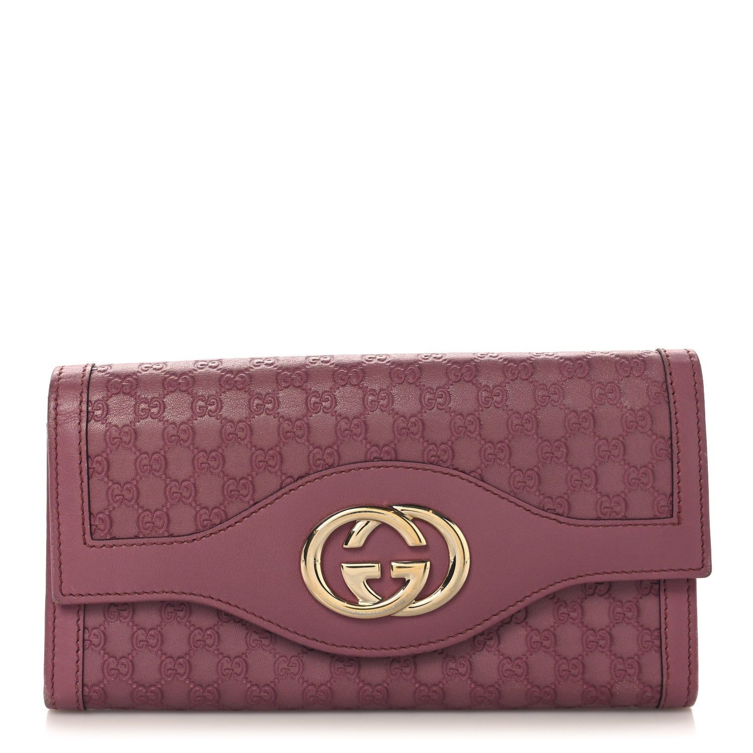 Microguccissima Sukey Continental Wallet Vintage Rose