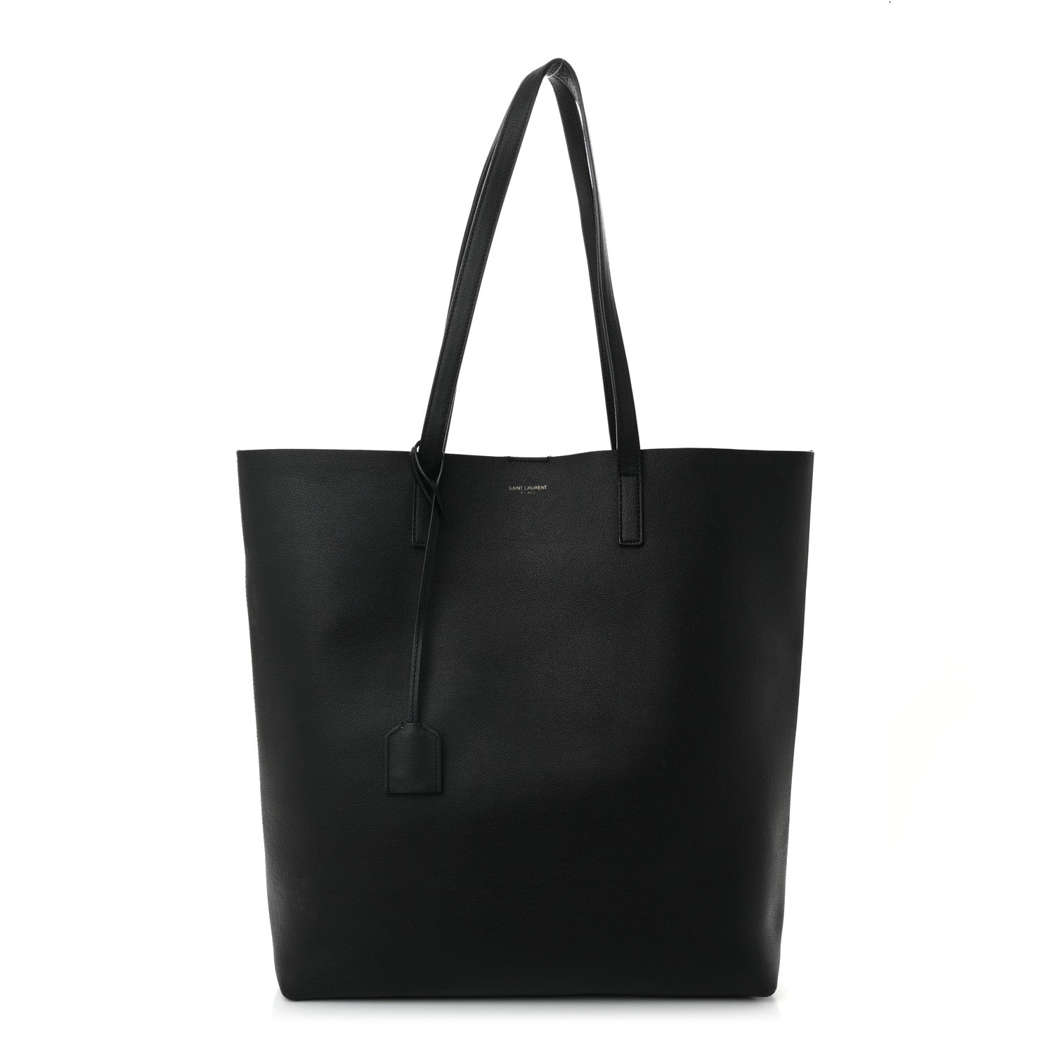 Calfskin North-South Shopping Tote Black