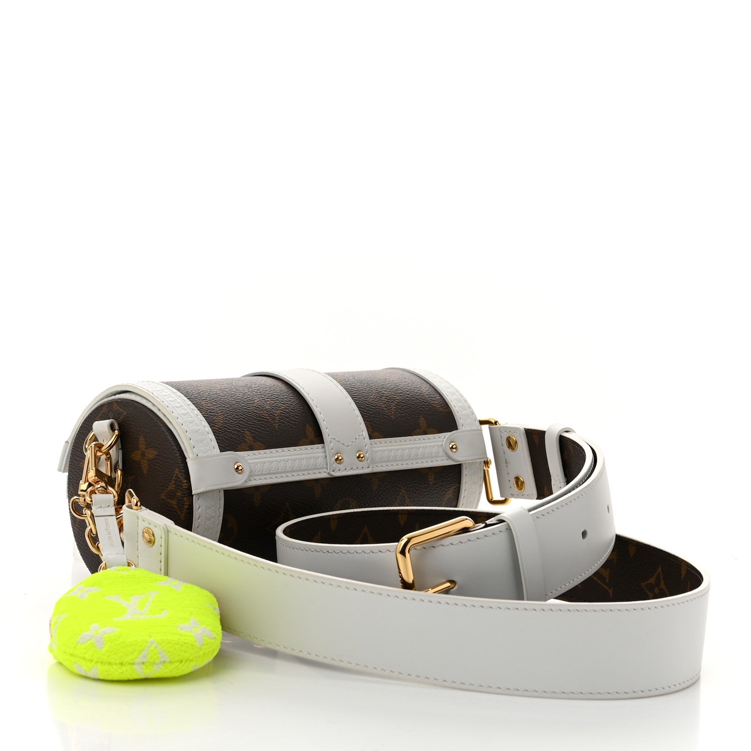 Monogram LV Match Papillon Trunk White