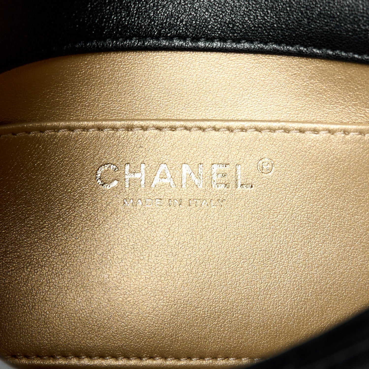 Lambskin Pearl Quilted Mini Flap Black