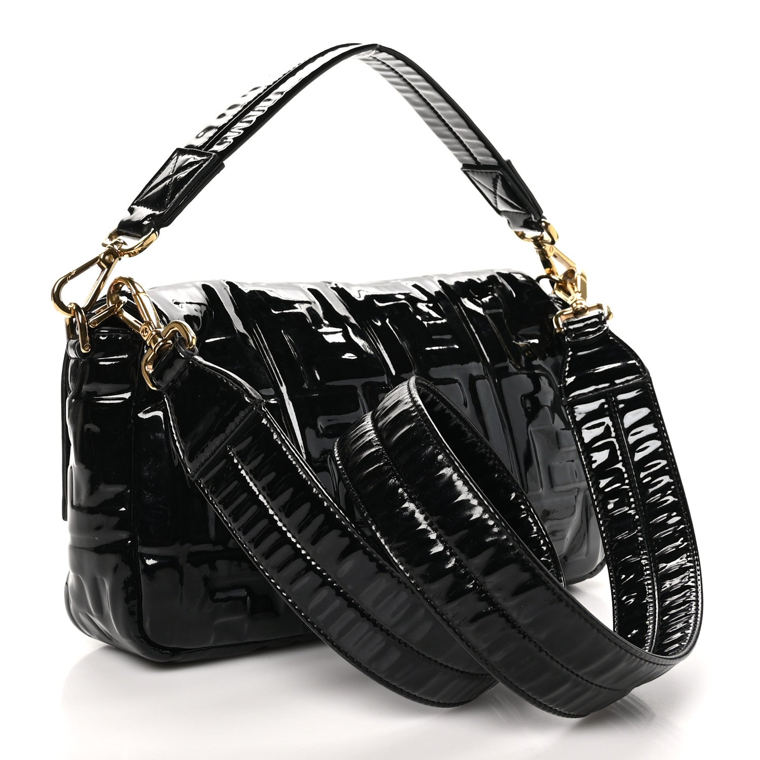 Patent FF 1974 Embossed Baguette Black