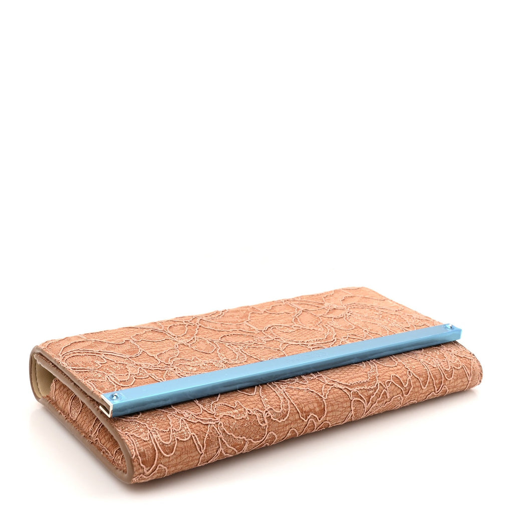 Lace Milla Wallet on Chain Powder Pink