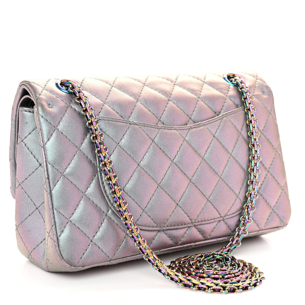 Iridescent Lambskin Quilted 2.55 Reissue 225 Flap Light Purple
