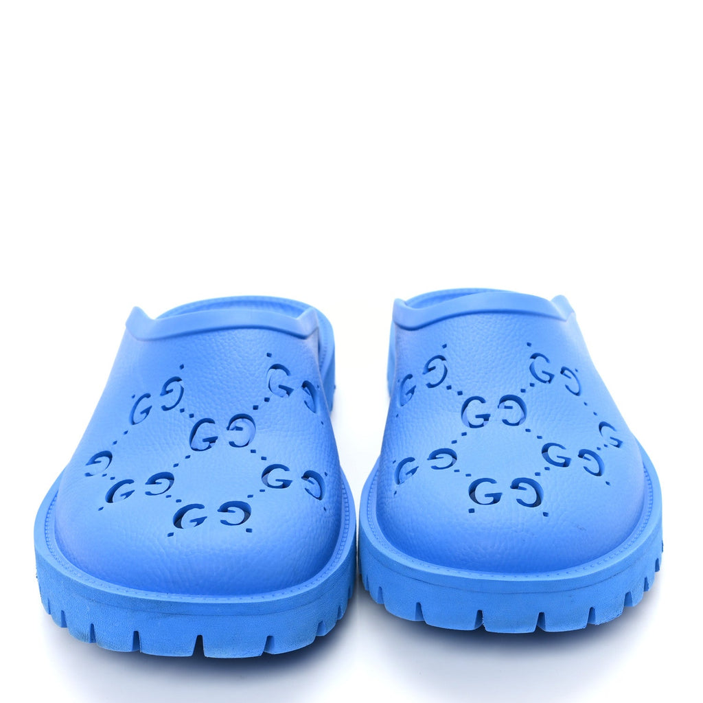 Rubber GG Monogram Mens Sandals 12 Bright Splash