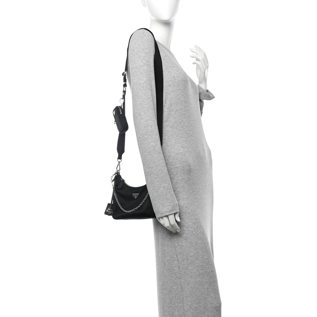 Nylon Re-Edition 2005 Shoulder Bag Black