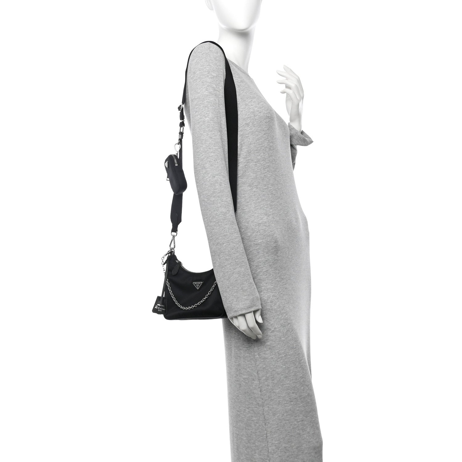 Nylon Re-Edition 2005 Shoulder Bag Black