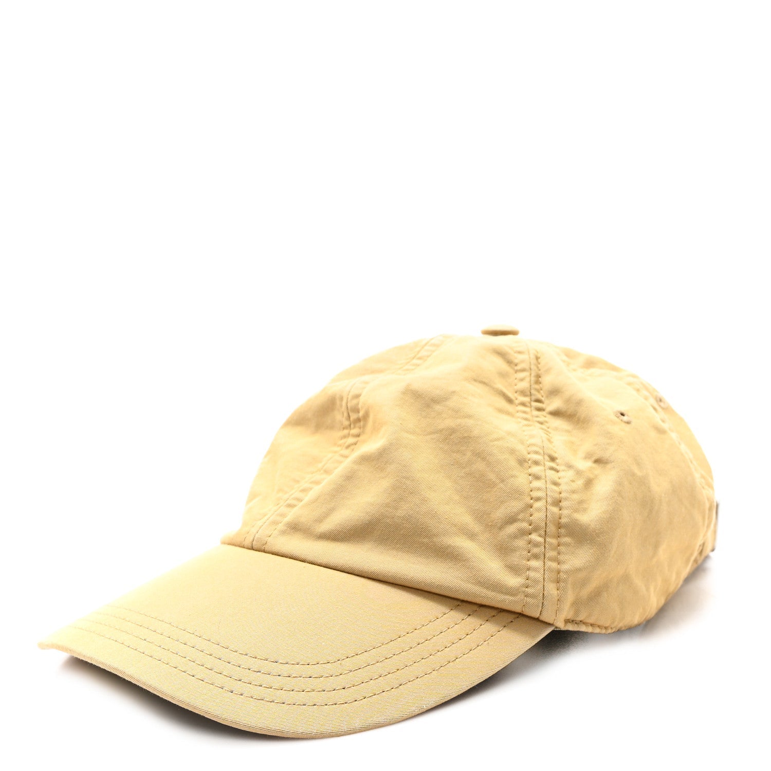 Cotton Logo Baseball Cap M Beige