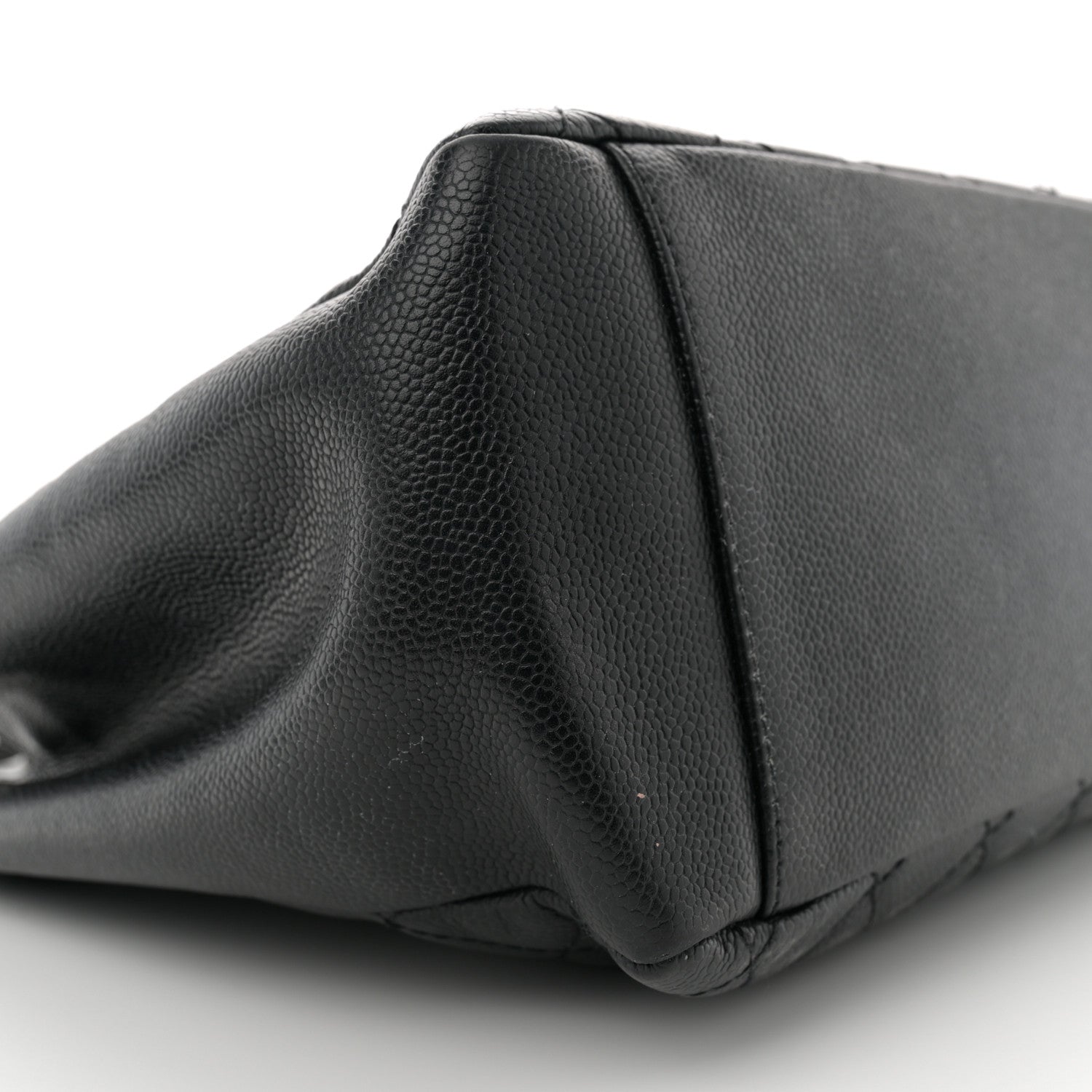 Caviar Quilted Grand Shopping Tote GST Black