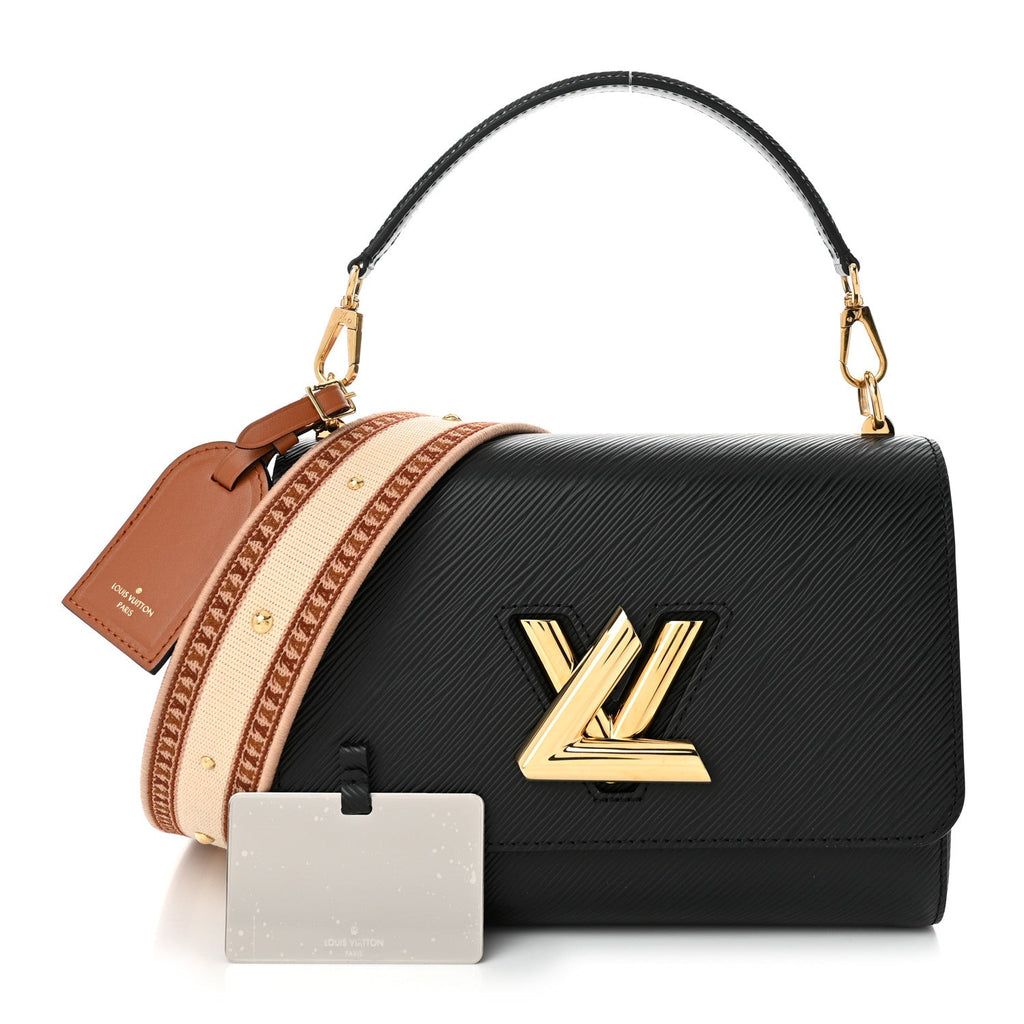 Epi Twist Top Handle Shoulder Bag Black