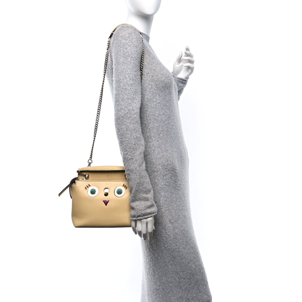 Vitello Dolce Hypnoteyes Small DotCom Click Chain Satchel Grano Multicolor