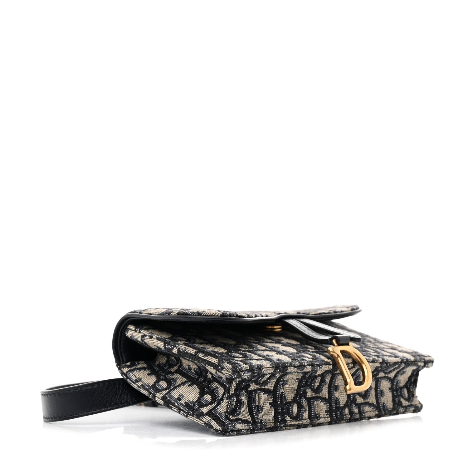Oblique Saddle Belt Bag Blue