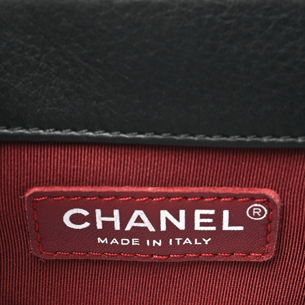 Grained Calfskin Archi Chic Flap Black