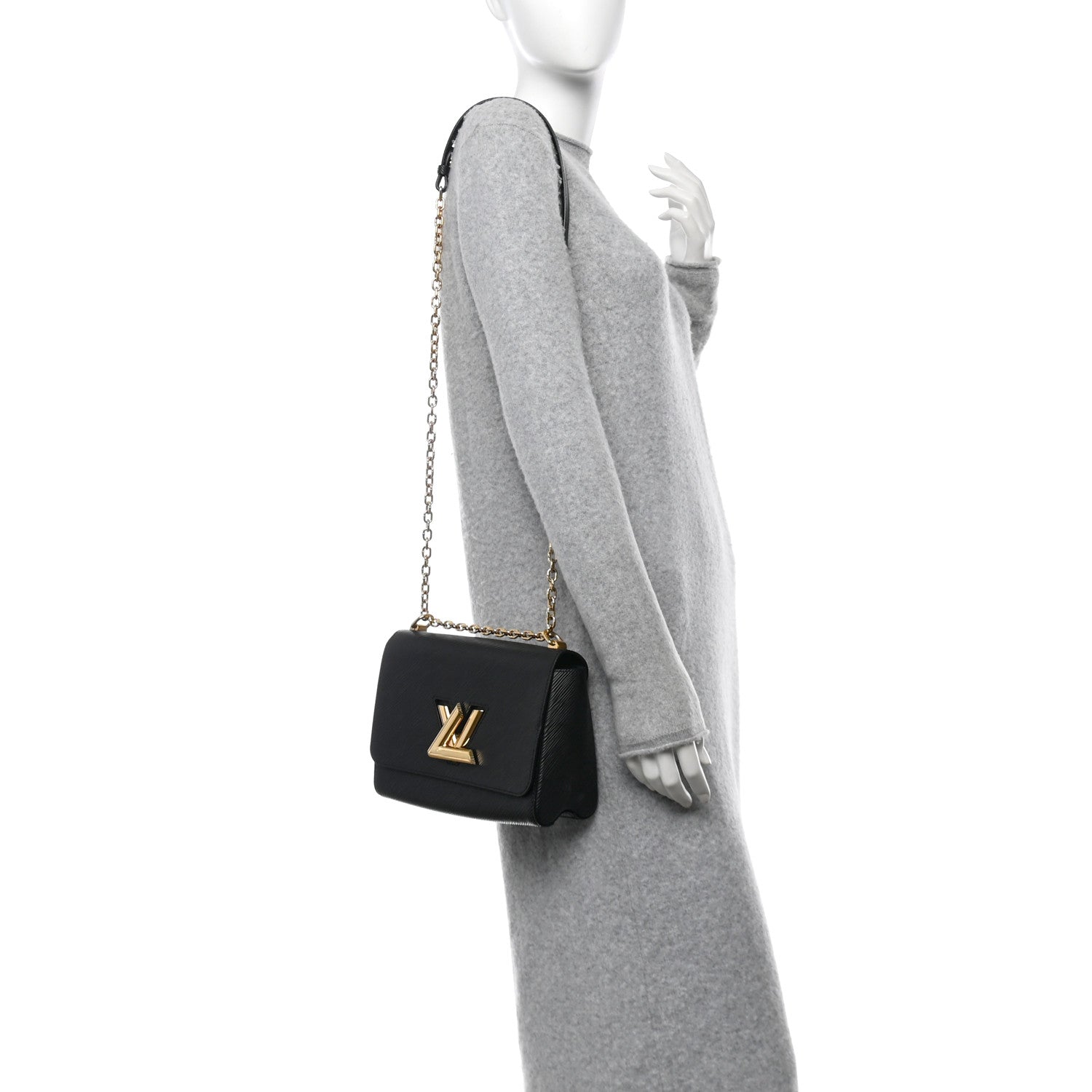 Epi Twist Shoulder Bag MM Black