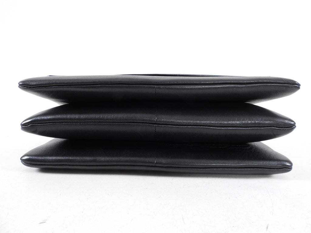 Celine Black Leather Chain Strap Triple Bag