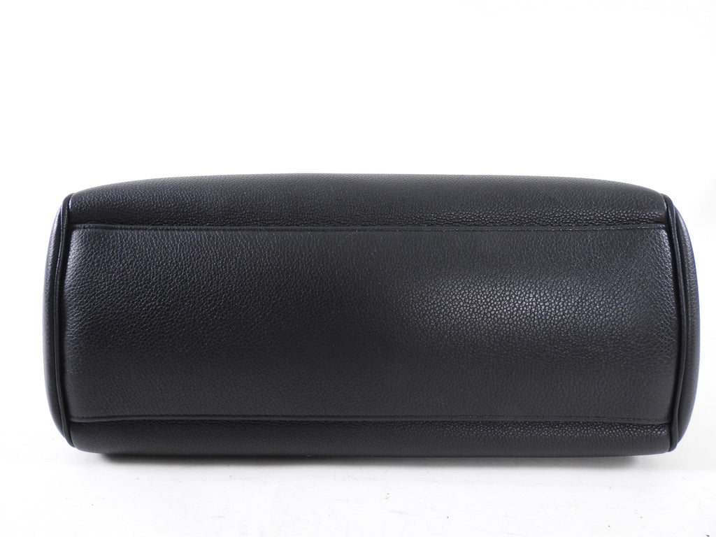 Celine Black Leather Soft Medium 16 Bag