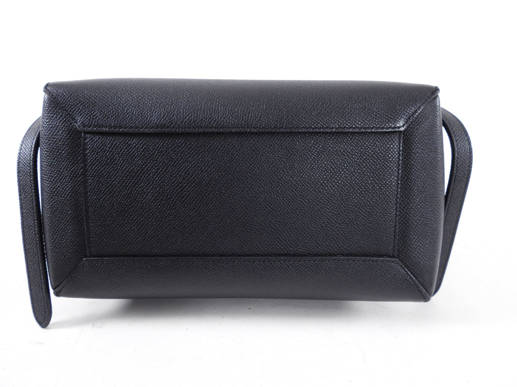 Celine Micro Grained Black Leather Belt Bag
