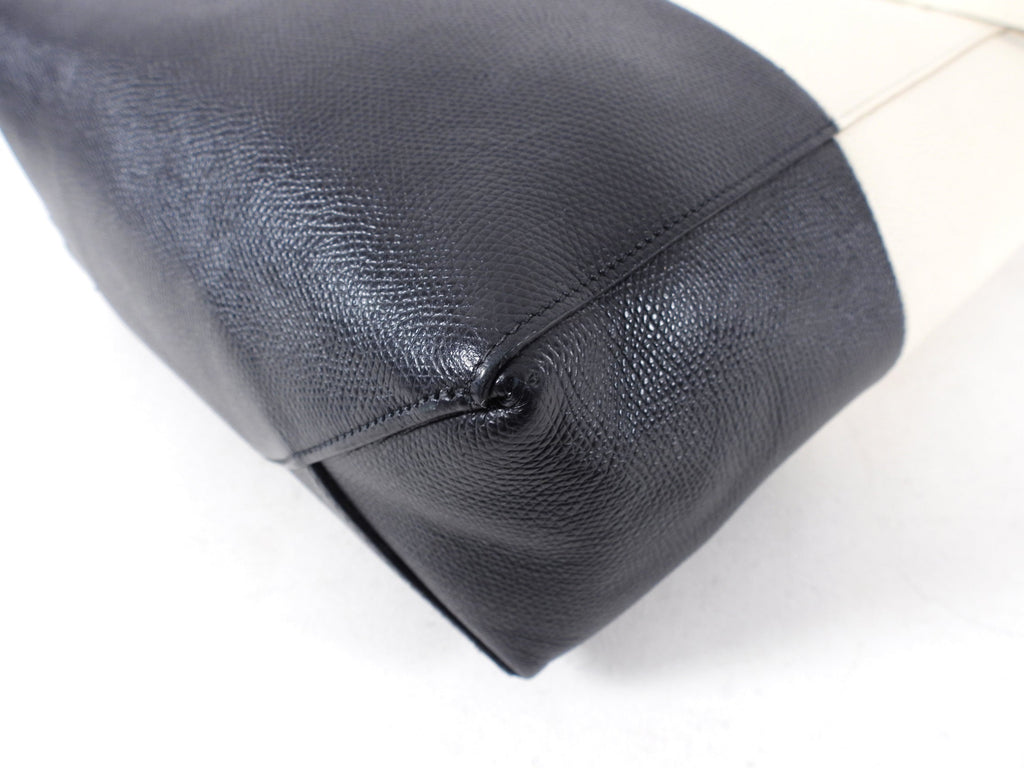 Celine Bicolor Vertical Cabas Small Tote Bag