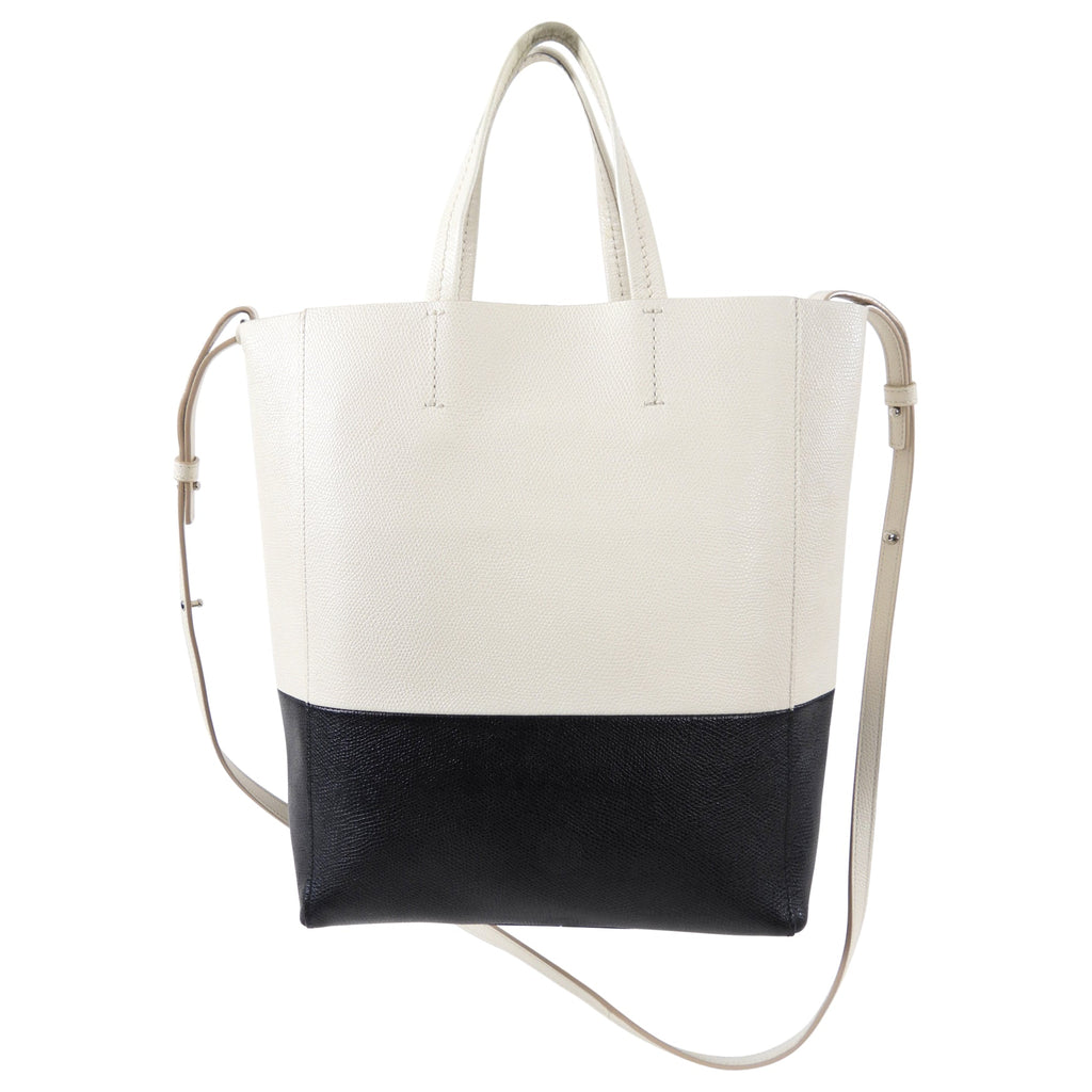 Celine Bicolor Vertical Cabas Small Tote Bag