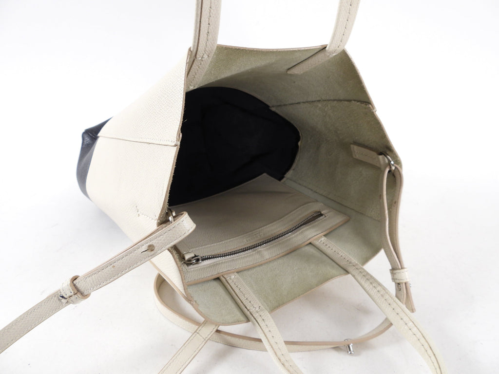 Celine Bicolor Vertical Cabas Small Tote Bag