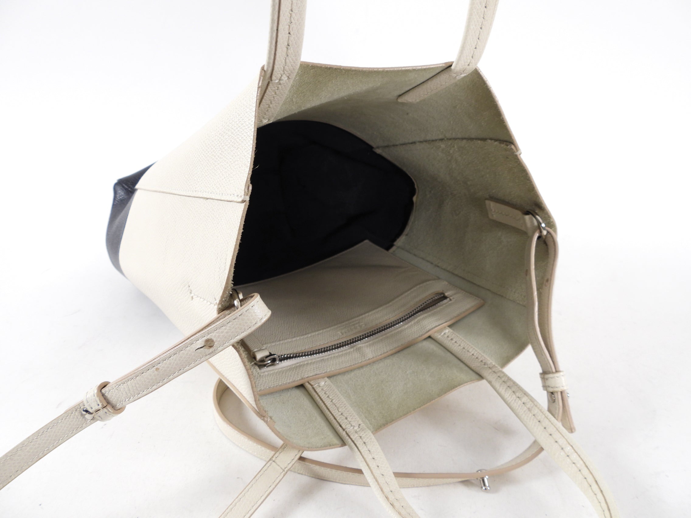 Celine Bicolor Vertical Cabas Small Tote Bag