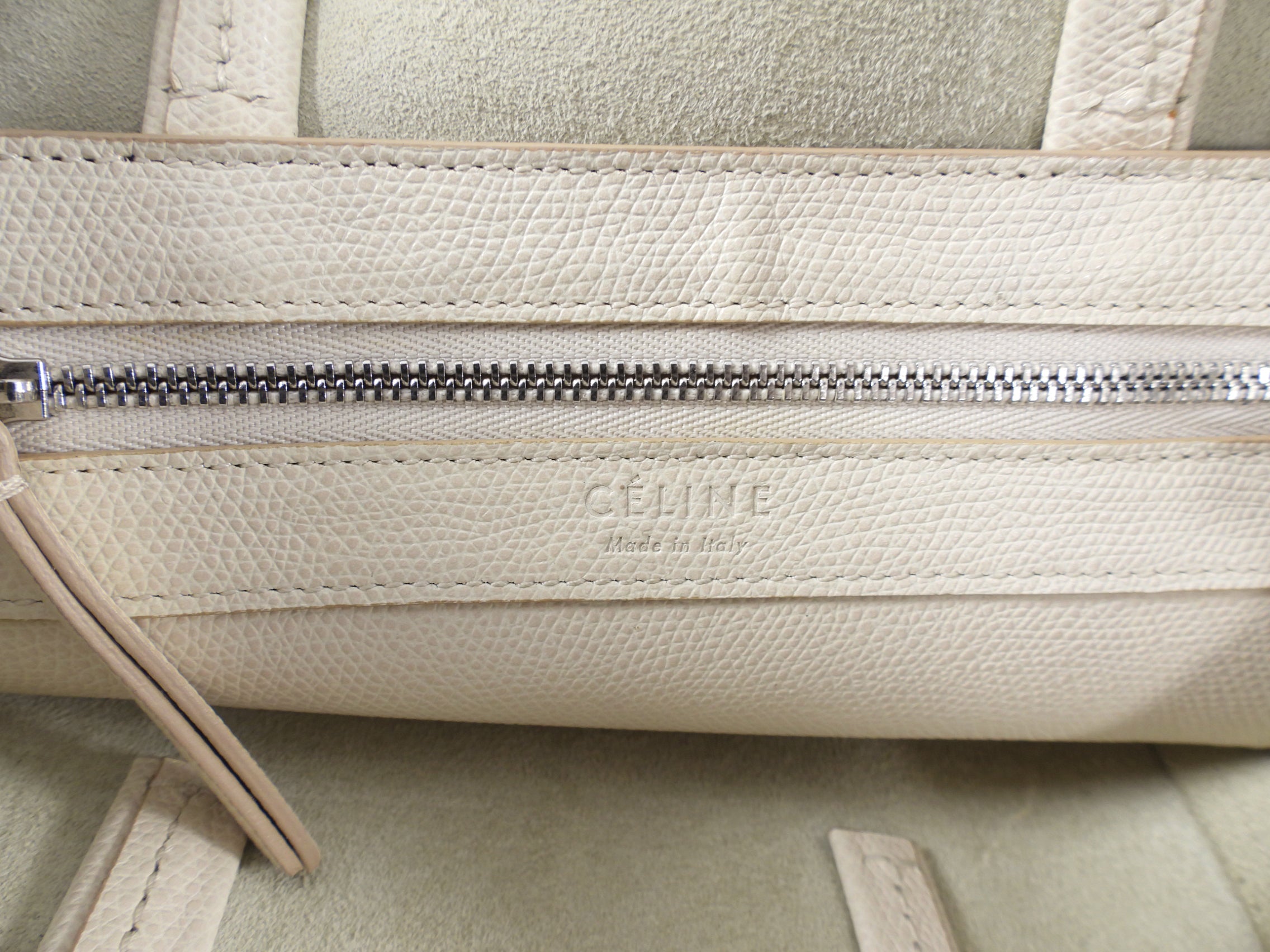 Celine Bicolor Vertical Cabas Small Tote Bag