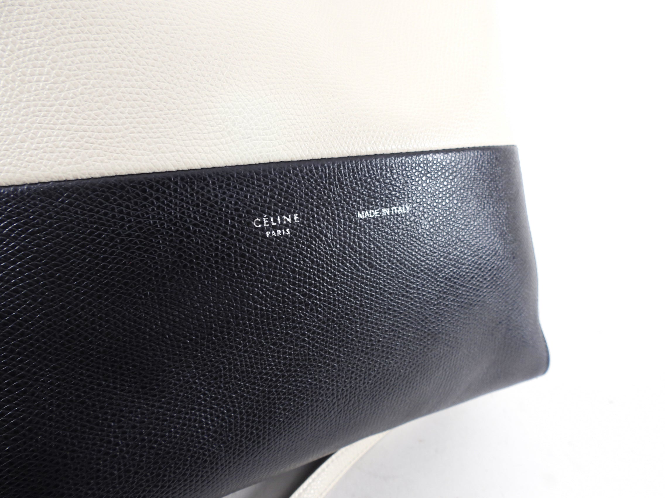 Celine Bicolor Vertical Cabas Small Tote Bag