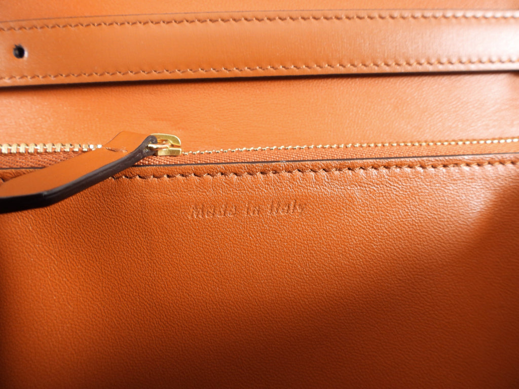 Celine Medium Brown Smooth Calfskin Box Shoulder Bag