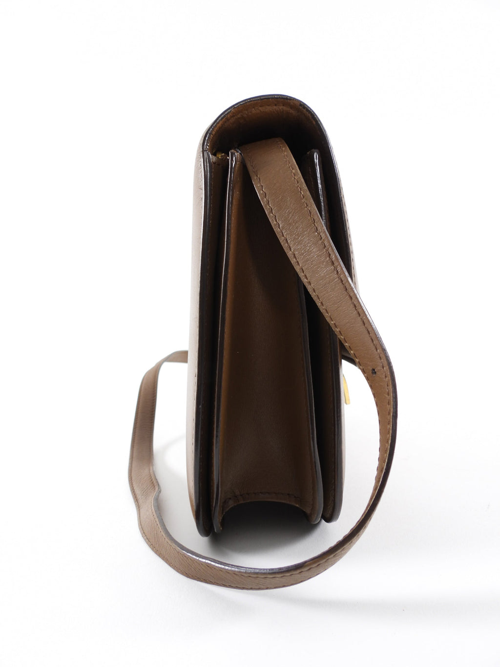 Celine Brown Leather Medium Box Bag