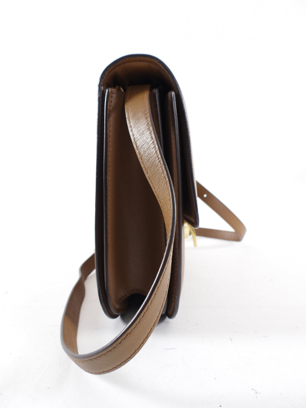 Celine Brown Leather Medium Box Bag
