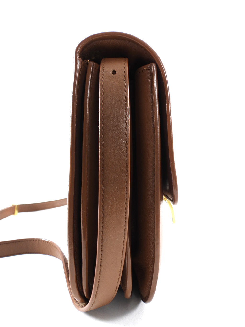 Celine Brown Leather Medium Box Bag