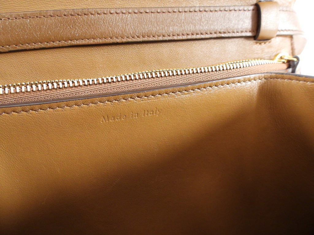 Celine Brown Leather Medium Box Bag
