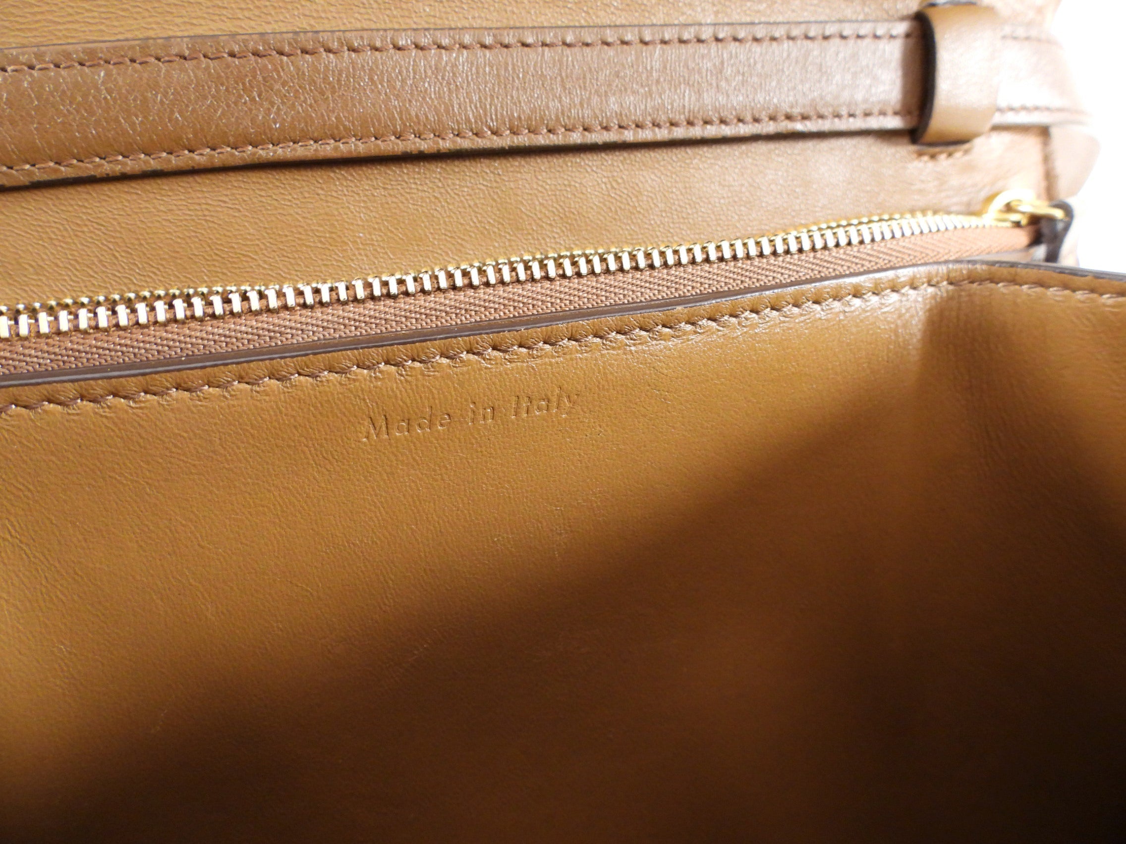 Celine Brown Leather Medium Box Bag