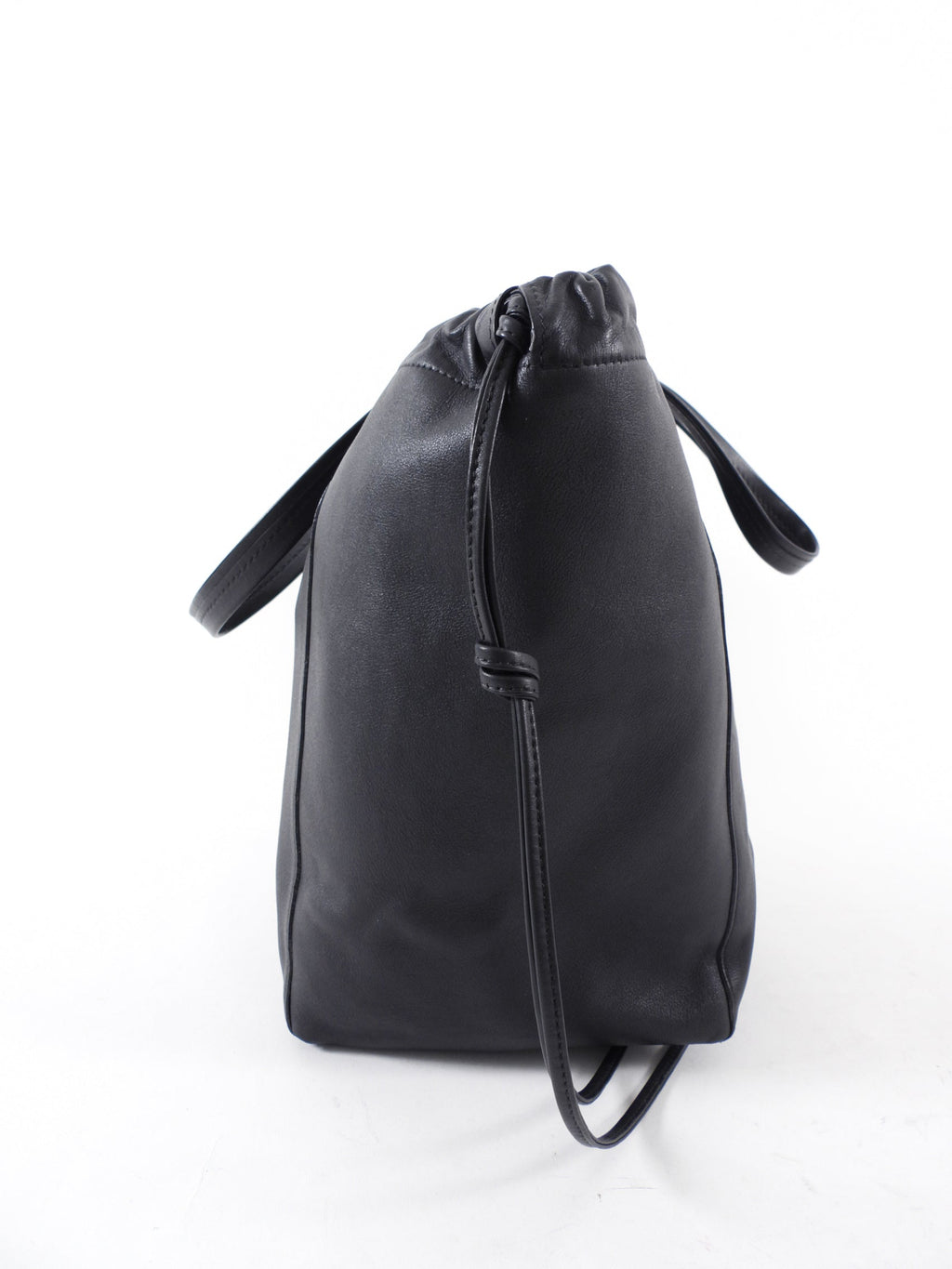 Celine Black Soft Leather Cabas Tote Bag